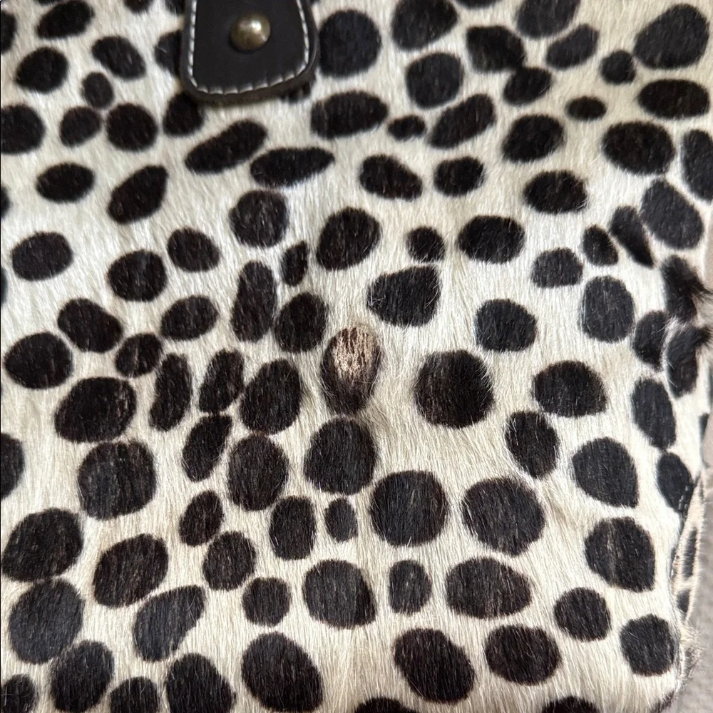 Boden Black and Cream Animal Print Tote - Picture 14 of 14